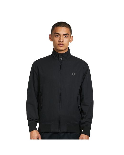 Fred Perry Harrington Jacket in Black for Men | Lyst