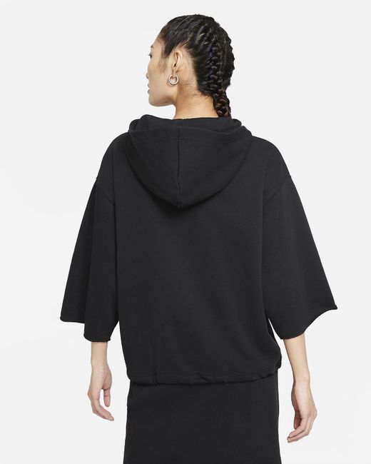 nike womens short sleeve hoodie