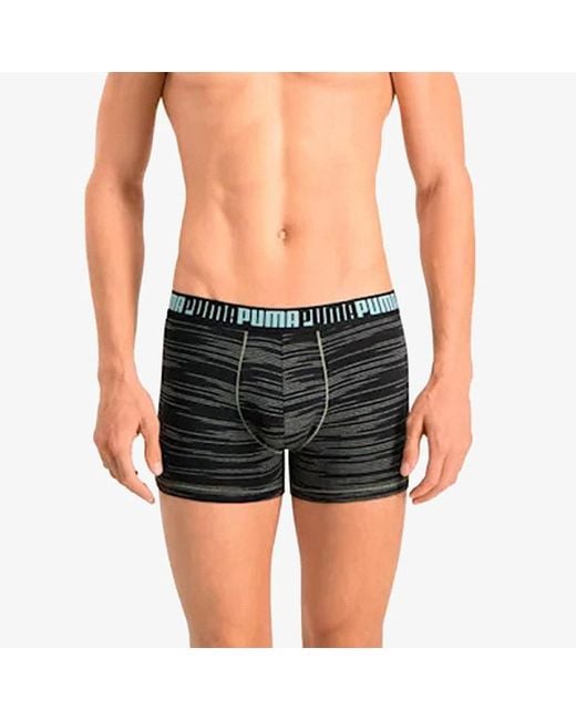 PUMA Space Dye Boxers (2 Pack) in Gray for Men | Lyst