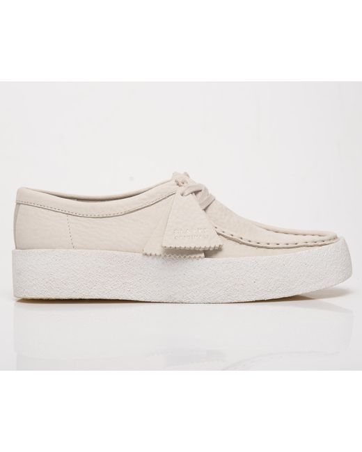 Clarks Originals Wallabee Cup in White | Lyst UK