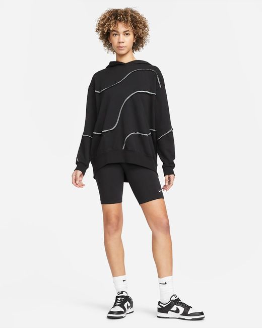Nike Sportswear Oversized Hoodie in Black | Lyst