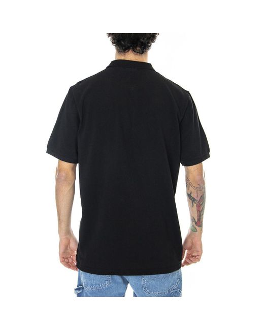 Carhartt WIP Chase Pique Ss Polo T-shirt in Black for Men | Lyst
