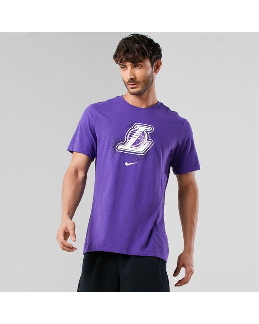 Nike Dri-fit Nba Los Angeles Lakers Ss Basketball T-shirt in Purple for Men  | Lyst