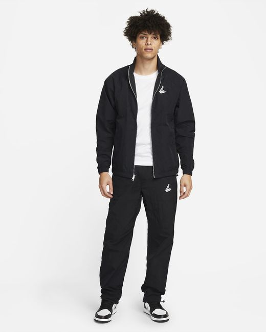 nike black warm up jacket
