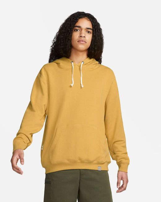Nike Sb Premium Hoodie in Yellow for Men | Lyst UK