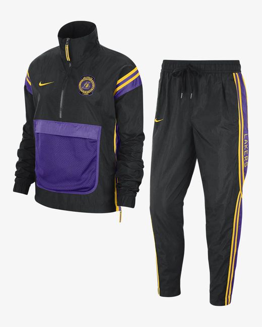 Nike Nba Los Angeles Lakers Courtside Tracksuit | Lyst UK