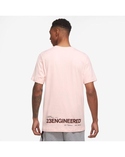 Nike 23 Engineered Ss Lifestyle T-shirt in Pink for Men | Lyst