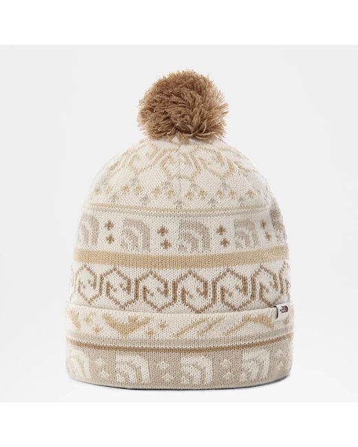 The North Face Fair Isle Beanie In Natural For Men Lyst