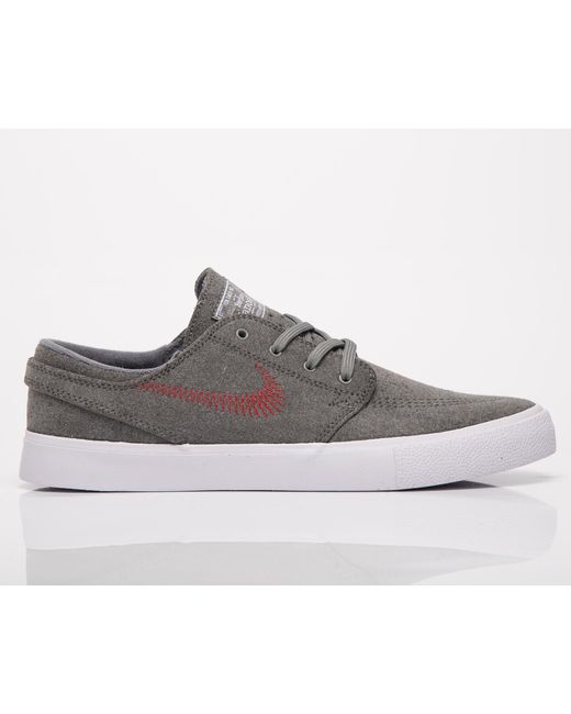 nike sb zoom stefan janoski canvas rm mens grey shoes