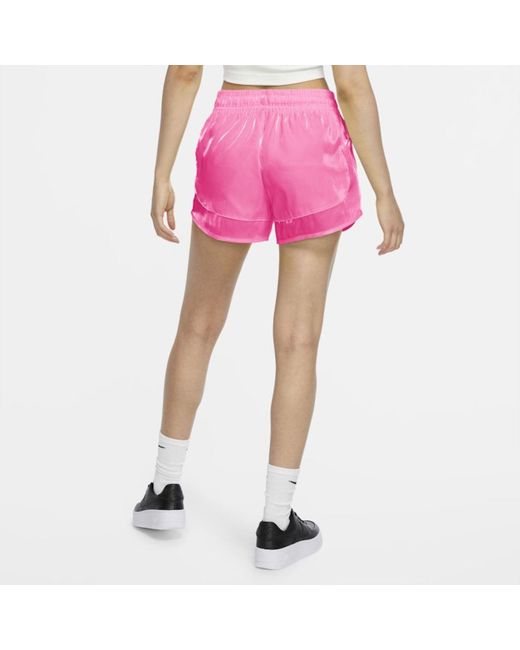 Nike Air Sheen Shorts in Pink | Lyst