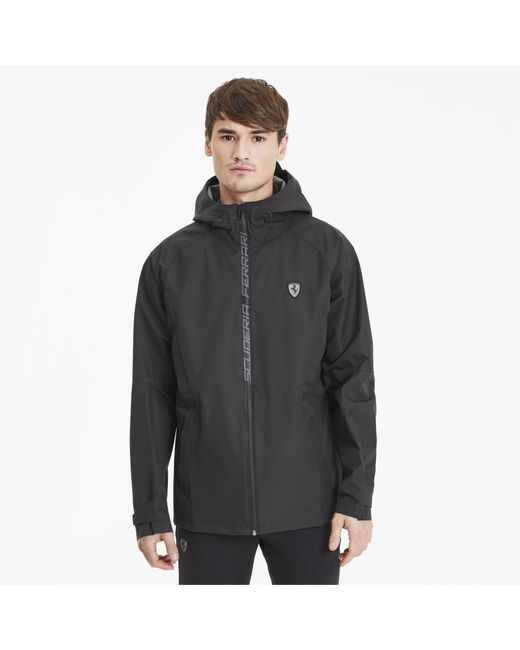 Shop Clothing Ferrari Black Rain Jacket 