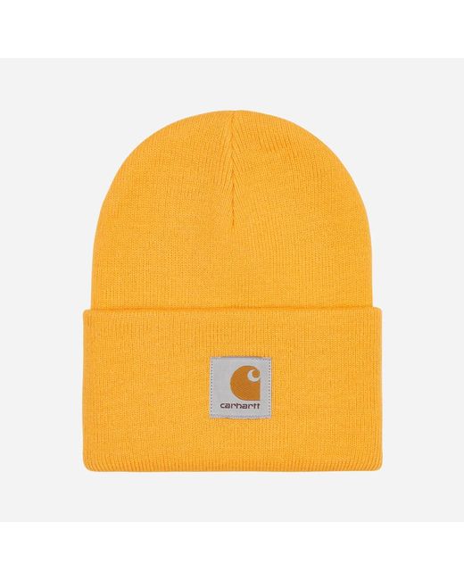 Carhartt Wip Watch Beanie Cap in Yellow 