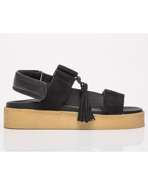 Clarks Originals Crepe Sndl in Black | Lyst