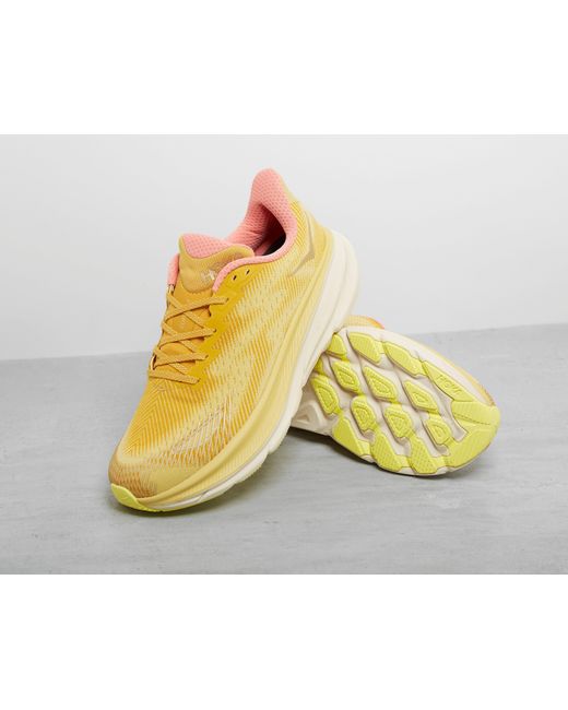 Hoka One One Yellow Clifton 9 Gore-tex for men