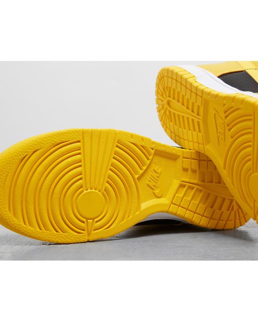 Nike Yellow Dunk High Shoes