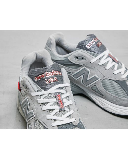 New balance 990v3 men's shoes grey cheap