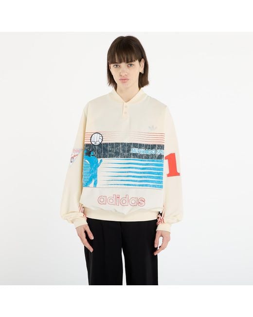 Adidas Originals Blue Sweatshirt Adidas Archive Summersport Sweatshirt