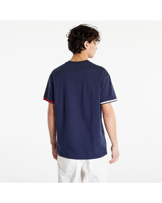 Tommy Hilfiger Relaxed Flag Cuff Te T-shirt Twilight Navy in Blue for Men |  Lyst