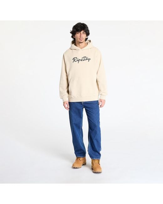 RIPNDIP Sweatshirt Script Hoodie in het Blue voor heren