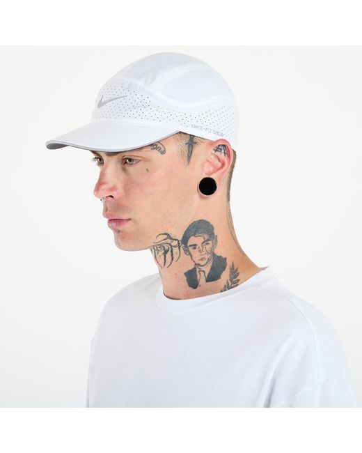 Dri-fit adv fly unstructured reflective cap white/ anthracite/ reflective silv m/l Nike
