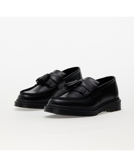 Adrian mono tassel loafer black smooth di Dr. Martens