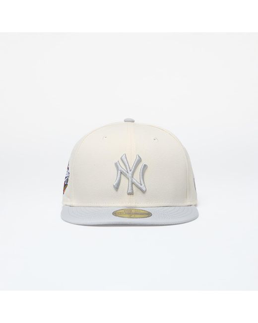 KTZ White New York Yankees 59fifty Fitted Cap Light Cream/ Gray