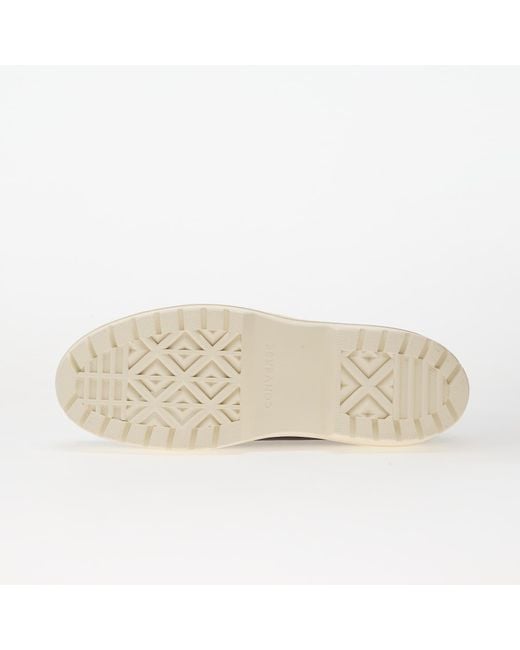 Converse Black Sneakers Chuck Taylor All Star Lugged Heel Platform Waterproof Leather Hi Mudguard/ Mudguard/ Egret Eur