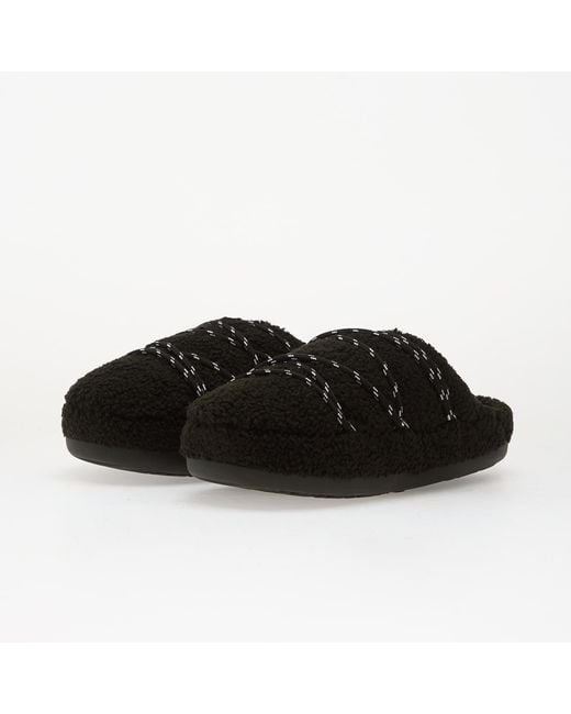 Moon Boot Black Sneakers Teddy Slipper