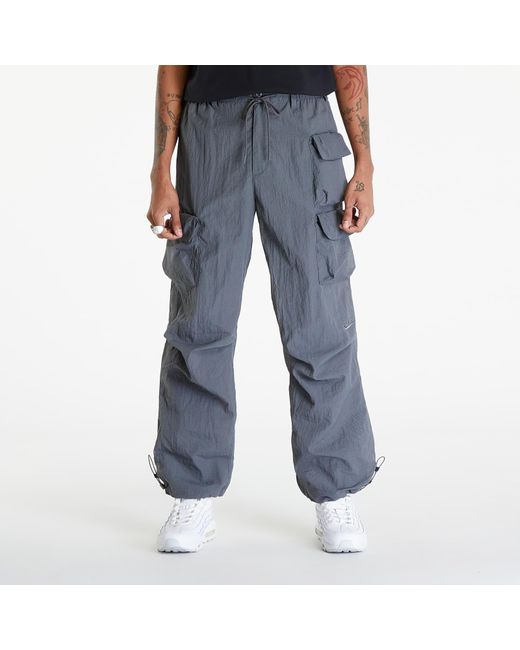 Nike Sportswear tech pack woven mesh pants iron grey/ iron grey in Blue für Herren
