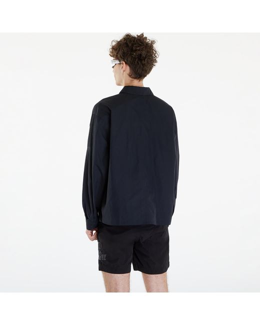 Nike Sportswear tech pack woven long-sleeve shirt black/ black/ black in Blue für Herren