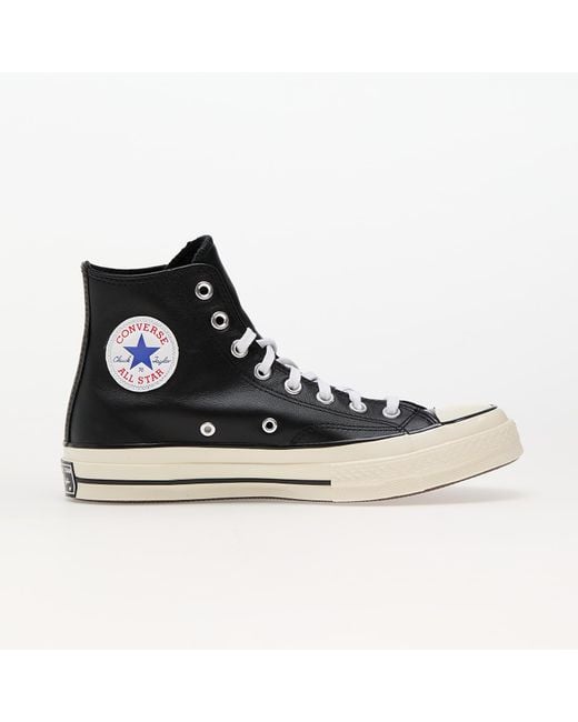 Baskets chuck 70 leather black/ white/ egret eur 42.5 Converse