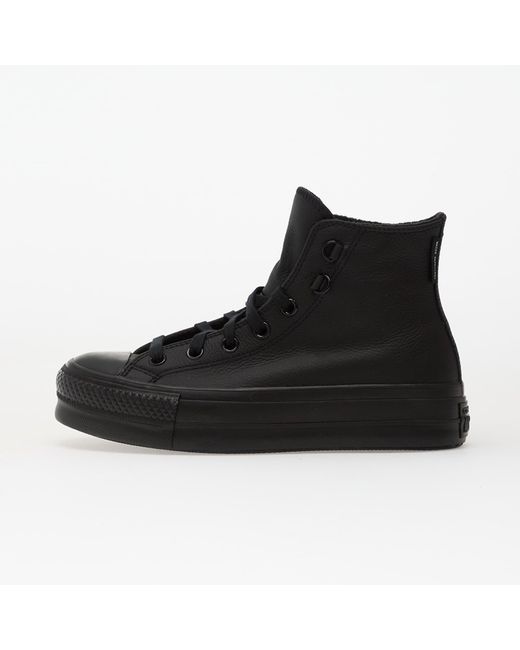 Converse Sneakers Chuck Taylor All Star Lift Platform Leather Hi/ Eur in het Black