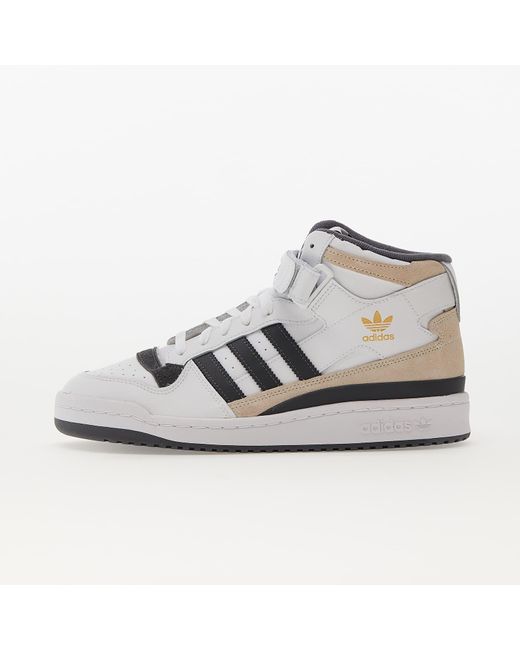 adidas originals forum mid triple white