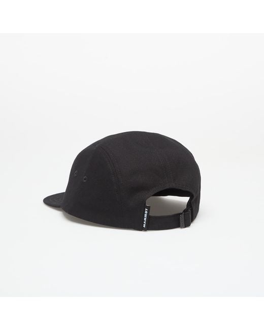 Mammut Black Five Panel Cotton Cap