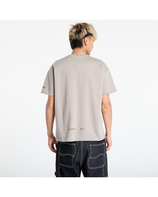 Adidas Originals Gray T-Shirt Adidas National Geographic Uf Aeroready Graphic T-Shirt for men