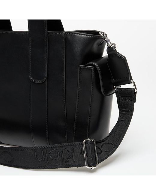 Calvin Klein Black Tasche Webbing Strap Small Tote