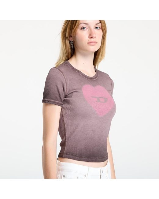 DIESEL Purple T-Shirt T-Ele T-Shirt