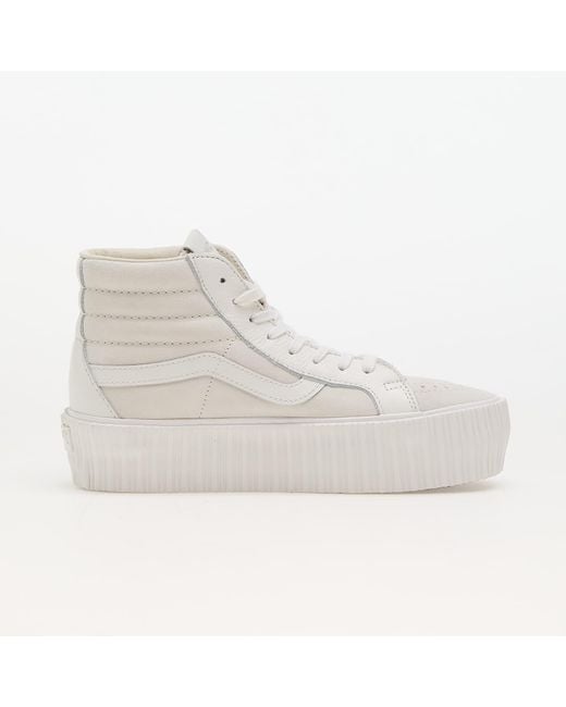 Vans White Sneakers Sk8-Hi Reissue 38 Platform Lx Suede/Leather Eur