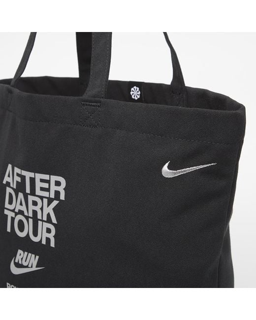 Nike Black Tasche Heritage 2.0 After Dark Tour Tote Bag (22L) Reflective Slvr/ Metallic