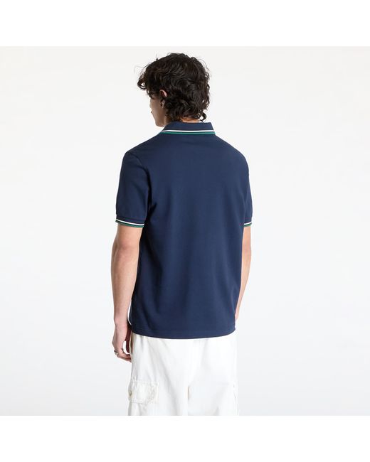 T-shirt twin tipped shirt dark carbon/ light ecru/ label green m Fred Perry pour homme en coloris Blue
