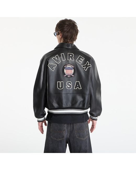 Avirex Black Jacket Icon Jacket for men