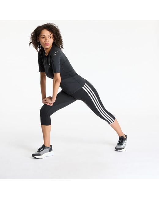 Leggins Adidas Adicolor 3 Stripe Carpi Leggings di Adidas Originals in Black