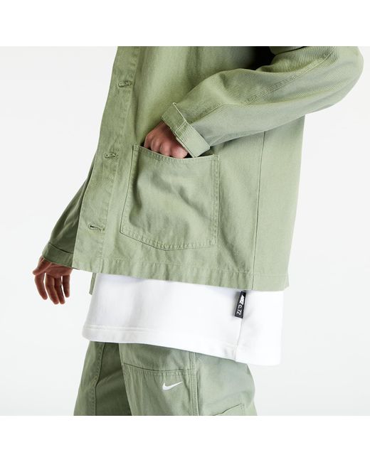 Nike Sportswear Unlined Chore Coat Oil Green/ White voor heren