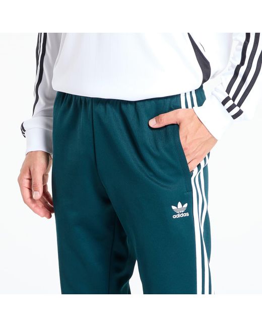 Adidas Originals Broeken Adidas Adicolor Classics Sst Track Pants Aurora Ivy in het Blue voor heren