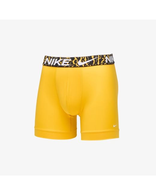 Nike Boxers Boxer Brief 3-Pack in het Yellow voor heren
