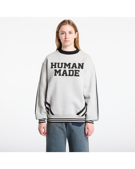 Human Made Gray Sweatshirt Elbow Patch Sweatshirt