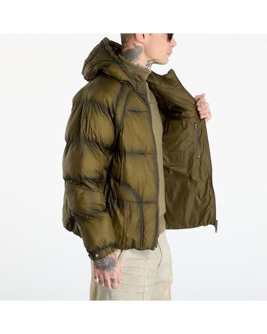 Giacca Repreent Tranlucent Hooded Puffer di Represent in Green da Uomo