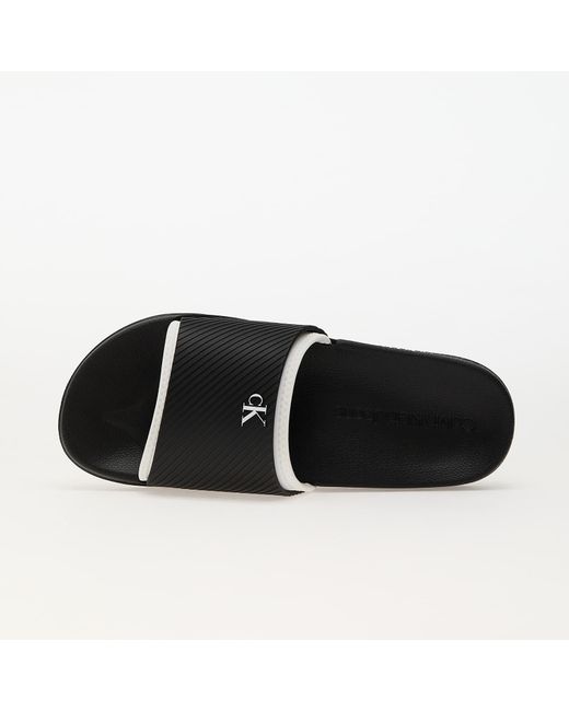 Calvin Klein Black Sneakers Jeans Slide Rubber Neopren for men