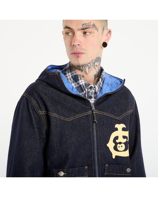 BBCICECREAM Jas Icecream Western Panelled Zip Through Denim Jacket in het Blue voor heren