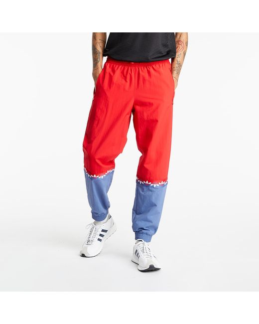 adidas Originals Adicolor Sliced Trefoil Track Pants Scarlet/ Crew Blue in  Rot für Herren - Lyst